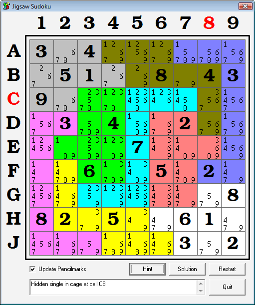 Jigsaw Sudoku